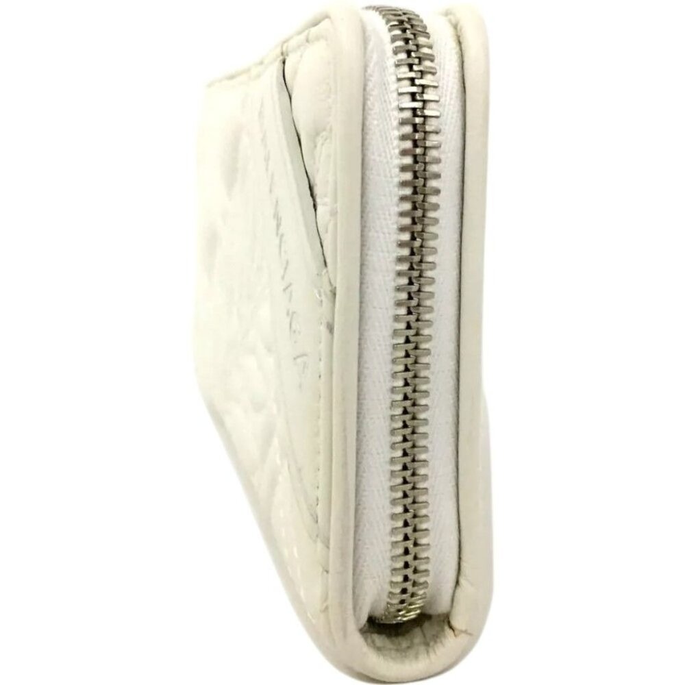 729220BG (X2) Balenciaga Wallet Long Quilted White Leather - Picture 3 of 9